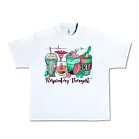 White respiratory therapist coffee cups Urban Heavy Tee - Zillion Design Studio