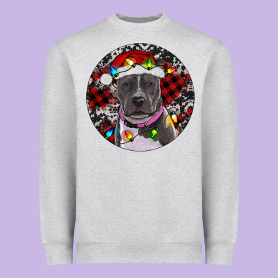 Heavyweight Sweatshirt Pitbull And Buffalo Plaid
