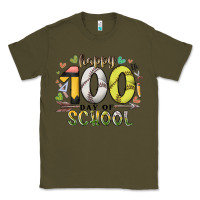 Army Green happy 100 day of school Classic Tee - RacoonDesign