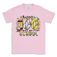 Bubblegum Pink happy 100 day of school Classic Tee - RacoonDesign