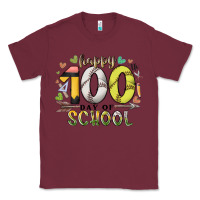 Burgundy happy 100 day of school Classic Tee - RacoonDesign