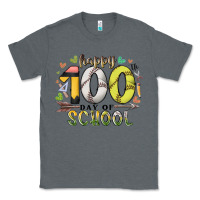 Charcoal Heather happy 100 day of school Classic Tee - RacoonDesign