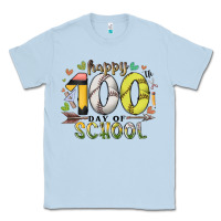 Dusty Blue happy 100 day of school Classic Tee - RacoonDesign