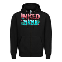 Black inked mama Zipper Hoodie - AdoDesignShop