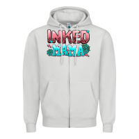 Dove Grey inked mama Zipper Hoodie - AdoDesignShop