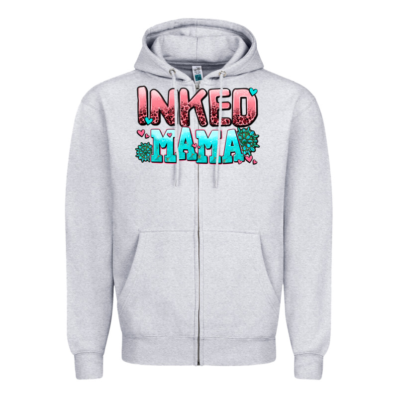 Inked Mama Zipper Hoodie by AdoDesignShop | Teevron