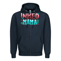 Navy inked mama Zipper Hoodie - AdoDesignShop
