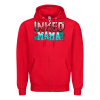 Red inked mama Zipper Hoodie - AdoDesignShop