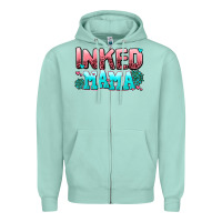 Seafoam inked mama Zipper Hoodie - AdoDesignShop