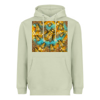 Matcha Bumble Bees Heavyweight Hoodie - LillyAllenDesigns