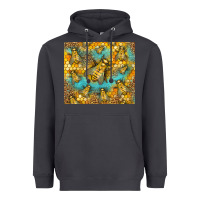 Smoke Bumble Bees Heavyweight Hoodie - LillyAllenDesigns