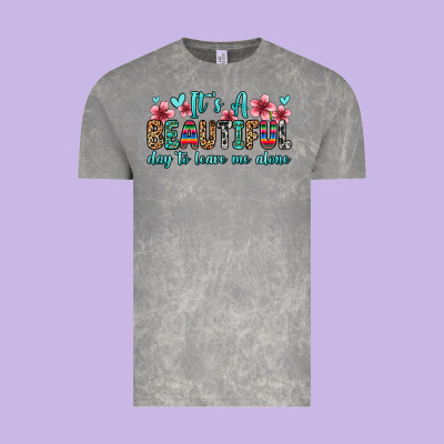 It S A Beautiful Day To Leave Me Alone Vintage Tee Designed By Zillion Design Studio