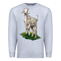 Heather Grey Kiko Goat Premium Sweatshirt - LillyAllenDesigns