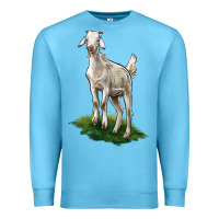 Ocean Blue Kiko Goat Premium Sweatshirt - LillyAllenDesigns