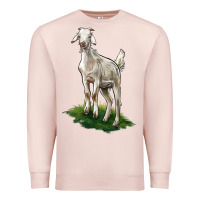 Pale Pink Kiko Goat Premium Sweatshirt - LillyAllenDesigns