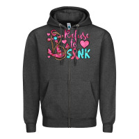 Charcoal Heather refuse to sink Zipper Hoodie - JahusDesignShop