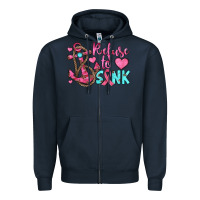 Navy refuse to sink Zipper Hoodie - JahusDesignShop