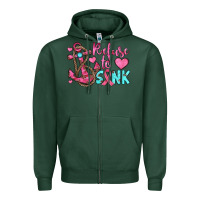 Sports Green refuse to sink Zipper Hoodie - JahusDesignShop