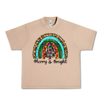 Burro merry and bright rainbow christmas Urban Heavy Tee - RanaPortraitStore