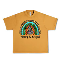 Peanut Butter merry and bright rainbow christmas Urban Heavy Tee - RanaPortraitStore