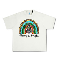 Pistachio merry and bright rainbow christmas Urban Heavy Tee - RanaPortraitStore