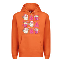 Carrot retro doodle pink christmas Premium Hoodie - MaliasSmallBusiness