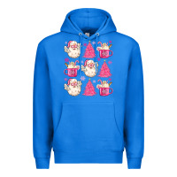 True Royal retro doodle pink christmas Premium Hoodie - MaliasSmallBusiness