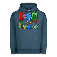 Pigment Midnight Navy dad of a warrior Urban Hoodie - Artiststas
