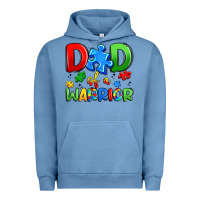Pigment Pebble Blue dad of a warrior Urban Hoodie - Artiststas