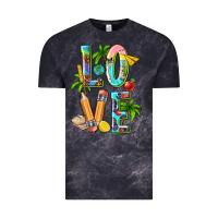 Cloud Black summer love teacher Vintage Tee - texasbilliewilder