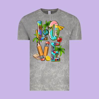 Summer Love Teacher Vintage Tee Designed By Texasbilliewilder