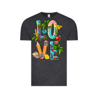 Vintage Black summer love teacher Vintage Tee - texasbilliewilder