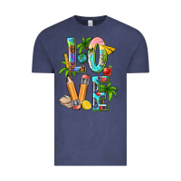 Vintage Denim summer love teacher Vintage Tee - texasbilliewilder