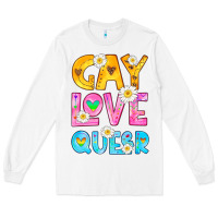 White gay love queer Long Sleeve Tee - HRA Design Shop