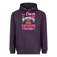 Plum As A Cancer Girl I Was Born With My Heart On My Sleeve And A Mouth Heavyweight Hoodie - Jasminsmagicworld