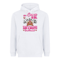 White As A Cancer Girl I Was Born With My Heart On My Sleeve And A Mouth Heavyweight Hoodie - Jasminsmagicworld