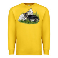 Lemon two baby nigerian dwarf goat Premium Sweatshirt - LillyAllenDesigns