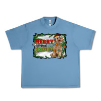 Pebble Blue merry and bright cockapoo Urban Heavy Tee - RanaPortraitStore