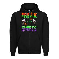 Black freak in the sheets Zipper Hoodie - BundleAndBundleShop