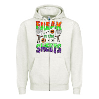Oatmeal Heather freak in the sheets Zipper Hoodie - BundleAndBundleShop
