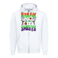 White freak in the sheets Zipper Hoodie - BundleAndBundleShop