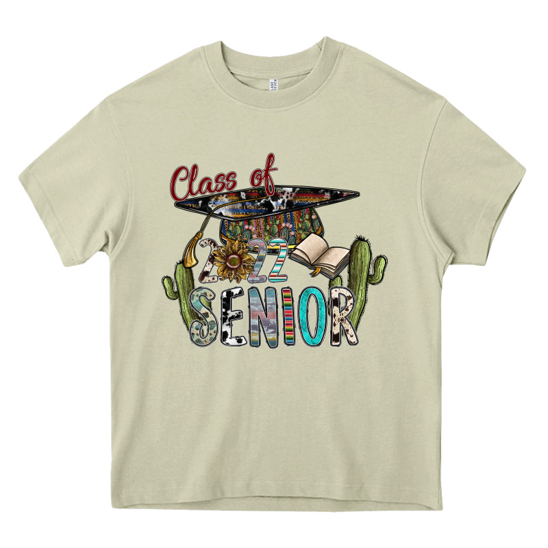 Class Of 2022 Senior Heavy Core Tee by SublimationCraftShop | Teevron