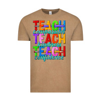 Vintage Coffee teach compassion teach kindness teach confidence Vintage Tee - texasbilliewilder