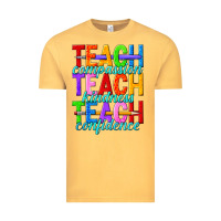 Vintage Mustard teach compassion teach kindness teach confidence Vintage Tee - texasbilliewilder