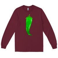Burgundy ananemi chilli pepper fa element Long Sleeve Tee - FaDigitalArtStudio