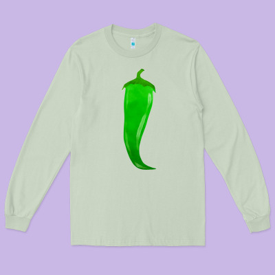 Ananemi Chilli Pepper Fa Element Long Sleeve Tee Designed By Fadigitalartstudio