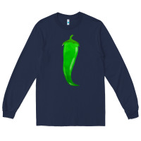 Navy ananemi chilli pepper fa element Long Sleeve Tee - FaDigitalArtStudio