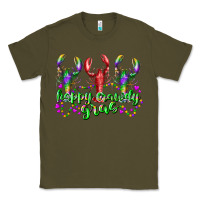 Army Green happy crawdy gras Classic Tee - RacoonDesign