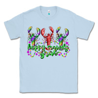 Dusty Blue happy crawdy gras Classic Tee - RacoonDesign