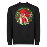 Black Roaster Christmas Heavyweight Sweatshirt - RanaPortraitStore